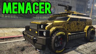 Gta 5 Menacer Customization amp Review  Menacer How to Upgrade Weapons [upl. by Charin]