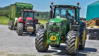 PRVA KOŠNJA 2K21  5x JOHN DEERE  Kmetija Černivec [upl. by Elstan]