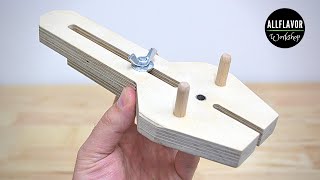 Adjustable Doweling Jig  DIY Dowel Jig [upl. by Skippie601]