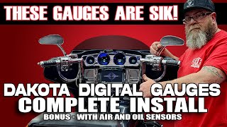 ⚡StepbyStep Guide to Installing Dakota Digital Gauges on Your Motorcycle W Air Ride⚡ [upl. by Ulises]