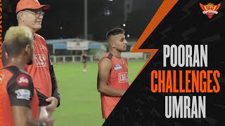 Nicholas Pooran challenges Umran Malik  SRH  IPL 2022 [upl. by Snowber]