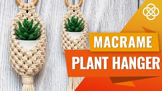 DIY Macrame Pods  Macrame Pot Hanger  Macrame Plant Hanger Tutorial [upl. by Rosmarin]