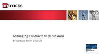 Contracts Management in IBM Maximo [upl. by Manheim812]