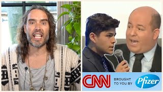 Brain Stelter CONFRONTED By College Student [upl. by Nahgen]