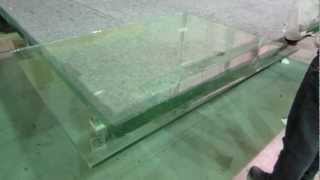 Tempered amp Laminated Glass Breaking [upl. by Matt]