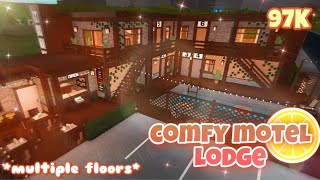 100K Comfy Motel Lodge  TUTORIAL  Bloxburg [upl. by Yennor]