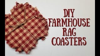 DIY Farmhouse Rag Coasters  Homestead Corner [upl. by Ecnerwal]