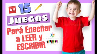 🅰️🆎 Como enseñar a LEER y ESCRIBIR a un NIÑO  15 juegos DIVERTIDOS [upl. by Edouard]