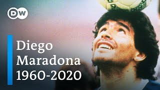 Football legend Diego Maradona dies at 60  DW News [upl. by Anwaf]