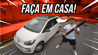 Como ENVELOPAR o TETO do SEU CARRO 🚗😱 FÁCIL e BARATO  Theo Amaral [upl. by Heti]