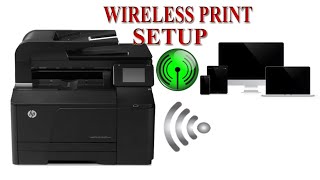 HP Laser Jet Pro 200 Color Wireless Print Setup [upl. by Drislane]