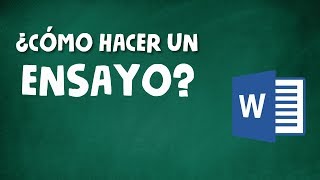 CÓMO HACER UN ENSAYO ACADÉMICO [upl. by Cnahc]