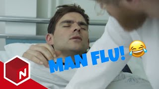 How to Treat Man Flu PARODY  En helt vanlig dag  Pjusk mann English subtitles [upl. by Nathalie517]