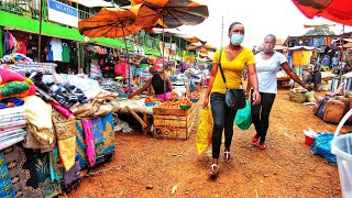 A Walk in NAKAWA MARKET Kampala Uganda Africa Walk Videos [upl. by Lerrej]