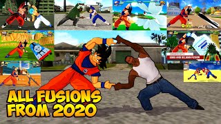 🔥 ALL FUSIONS From 2020 Dragon Ball Z Budokai Tenkaichi 3 HD [upl. by Eedissac936]