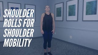 Shoulder Rolls  Shoulder Mobility  CORE Chiropractic [upl. by Eibot709]