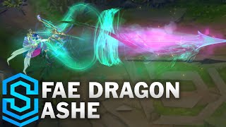 Fae Dragon Ashe Skin Spotlight  League of Legends [upl. by Wilow]