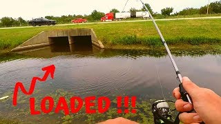 Roadside OKLAHOMA DITCH Fishing [upl. by Alburga]