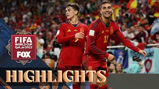 Spain vs Costa Rica Highlights  2022 FIFA World Cup [upl. by Elinet]