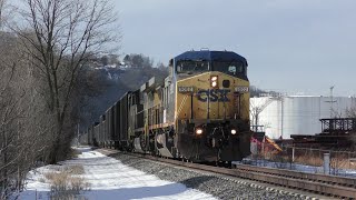 CSXT C409W 9002 on K183 in Coraopolis  1222022 [upl. by Wilmar547]