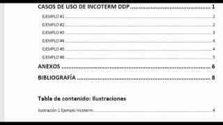 Como hacer un indice de ilustracionesgráficos o tablas en MS word [upl. by Adnihc]