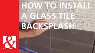 Quick amp Easy Project How To Install a Glass Tile Backsplash [upl. by Nissa]