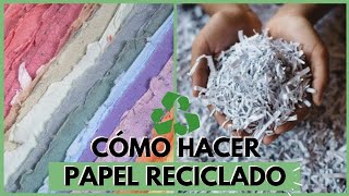 Cómo hacer papel reciclado [upl. by Nelly]