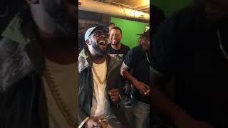 R Kelly having a friendly singoff with Slique Jay Adams [upl. by Ocicnarf]