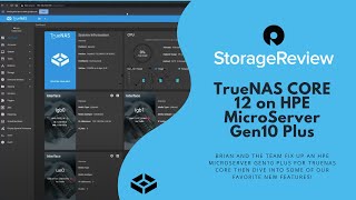 TrueNAS CORE 12 on HPE MicroServer Gen10 Plus [upl. by Nrev]