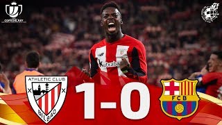 Copa del Rey  Cuartos de final  Athletic Club 10 FC Barcelona [upl. by Mendelsohn]