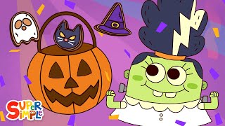 Monster Party  Kids Halloween Songs  Super Simple Songs [upl. by Threlkeld]