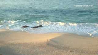 Sonido del mar relajante HD Imágenes de las olas en la playa Sound of the sea Waves Relax vistas [upl. by Hsotnas]