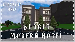 Budget Modern Hotel  98k  Speedbuild amp Tour  Roblox Bloxburg  Tapioca [upl. by Adorne]