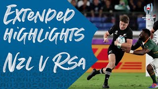 Extended Highlights New Zealand 2313 South Africa  Rugby World Cup 2019 [upl. by Anyotal]