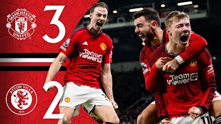 GARNACHO amp HOJLUND TO THE RESCUE 🤩  Man Utd 32 Aston Villa  Highlights [upl. by Nnaeinahpets28]