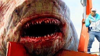 Megalodon Jumps Out Of Water Scene  The Meg 2018 Movie Clip HD [upl. by Akfir235]