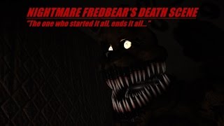 SFM FNaF 4 Nightmare Fredbears Death Scene [upl. by Jillayne]