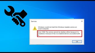 How to Fix Services Error Code 1058  The Service Cannot Be Started [upl. by Cheney]