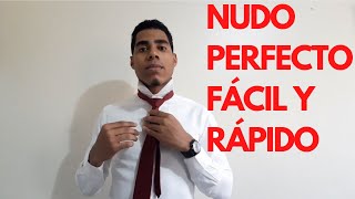 Como hacer un NUDO DE CORBATA PERFECTO FÁCIL y RÁPIDO  Nudo Windsor [upl. by Henn]