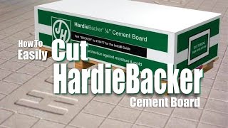 How to Easily Cut Hardiebacker Cement Board DIY [upl. by Ainesy]