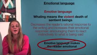 VCE English  Emotive Language Language Analysis [upl. by Greenquist]