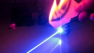 Insanely Powerful 2000mW Blue Laser Destroying Stuff [upl. by Charleton]