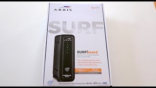 ARRIS SURFboard SBG10 DOCSIS 30 Cable Modem amp WiFi Router Unboxing [upl. by Pappano]