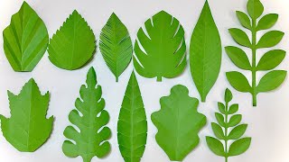 11 Ways To Make Leaves for Paper Flowers [upl. by Andonis981]