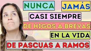 ADVERBIOS y LOCUCIONES Adverbiales de FRECUENCIA en español aprende cómo expresar el tiempo 🇪🇸 [upl. by Sathrum]