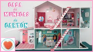 Casa de MUÑECAS de Carton DIY Cardboard doll house [upl. by Eeuqram887]