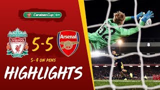 Liverpool 55 Arsenal 54 on penalties Reds win dramatic 10goal thriller  Highlights [upl. by Pantheas522]