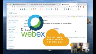 How to record attendance in WebEx [upl. by Yelir62]