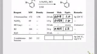 Reagent Table Calculations for Organic Chemistry Lab [upl. by Jaclin]