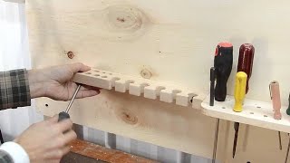 Making wall tool holders [upl. by Sebastien]